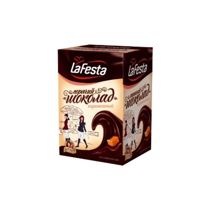 LA FESTA Горячий шоколад Карамель 22 гр.*10 пак. (6) ЖЦ