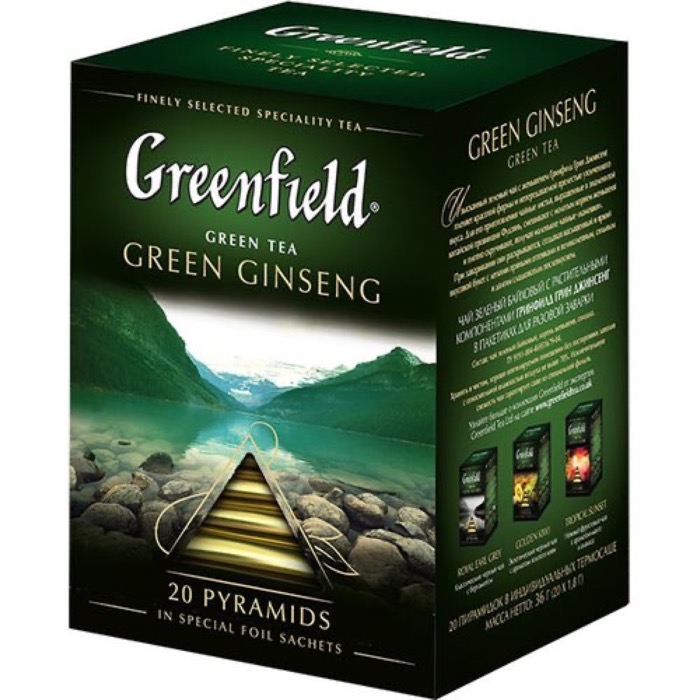 Пирамидки Green Ginseng 20 пак. х 1,8 гр. оолонг (8) (1156)