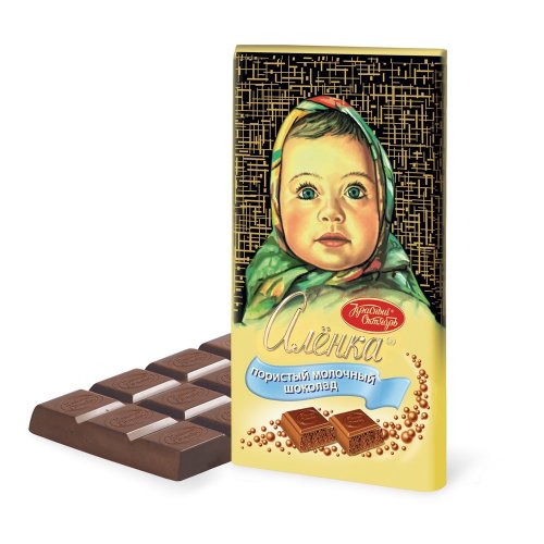 Шоколад Алёнка 90 гр. Пористый (14) 4 бл. в кор./60