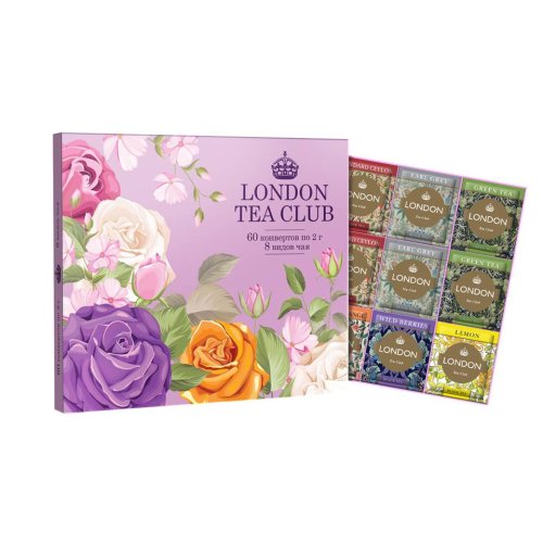  Подарочный набор London Tea Club 60 пак. конв.х 2 гр. (8 видов) (15)