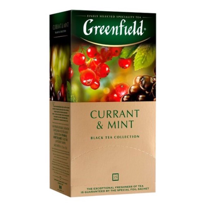 Currant & Mint 25 пак. х 1,8 гр. черный с ароматом смородины и мяты (10) (1249)