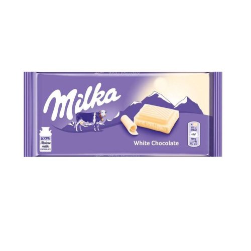 Шоколад Милка белый White Chocolate ,100 гр. (22)